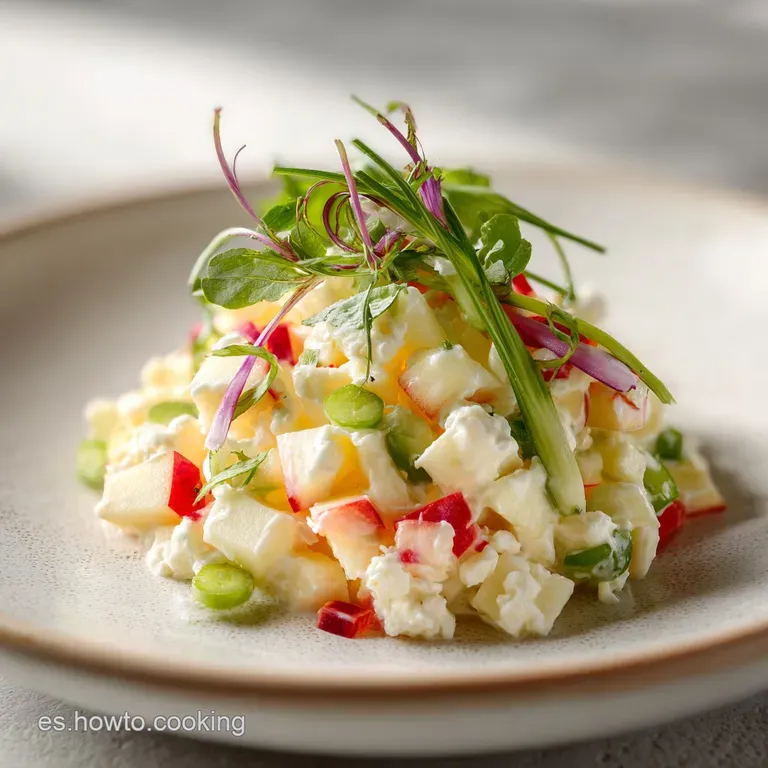 Receta de Ensalada de Manzana Navide&ntilde;a Tradicional