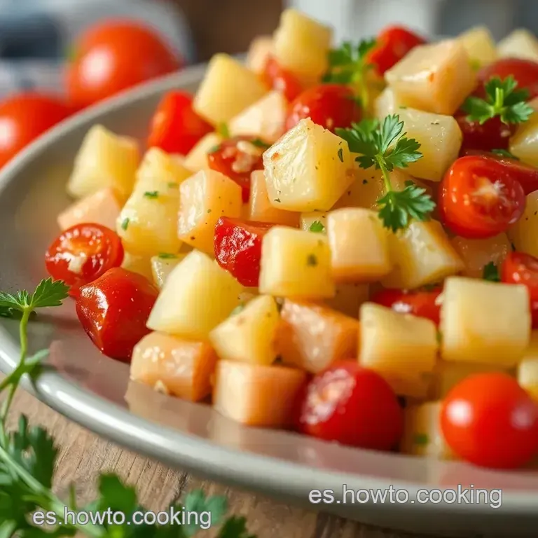 Ensalada De Patata Cl&aacute;sica Espa&ntilde;ola presentation