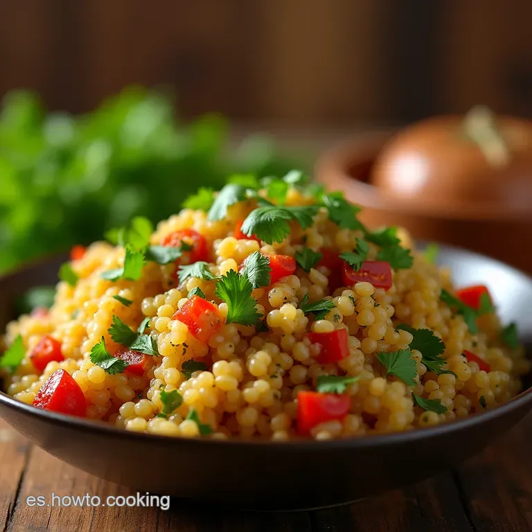 El Tesoro Andino Ensalada De Quinoa Mediterr&aacute;nea Revitalizante Con Aderezo De Lima Y Cilantro presentation