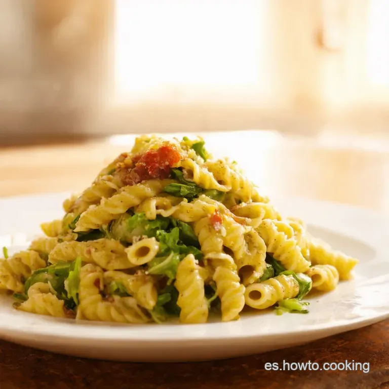 Ensalada Rusa a La Italiana Con Pasta Claro presentation