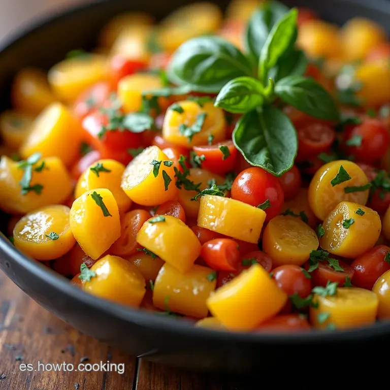 Ensalada R&uacute;stica Con Aderezo Cremoso De Mostaza Y Miel presentation