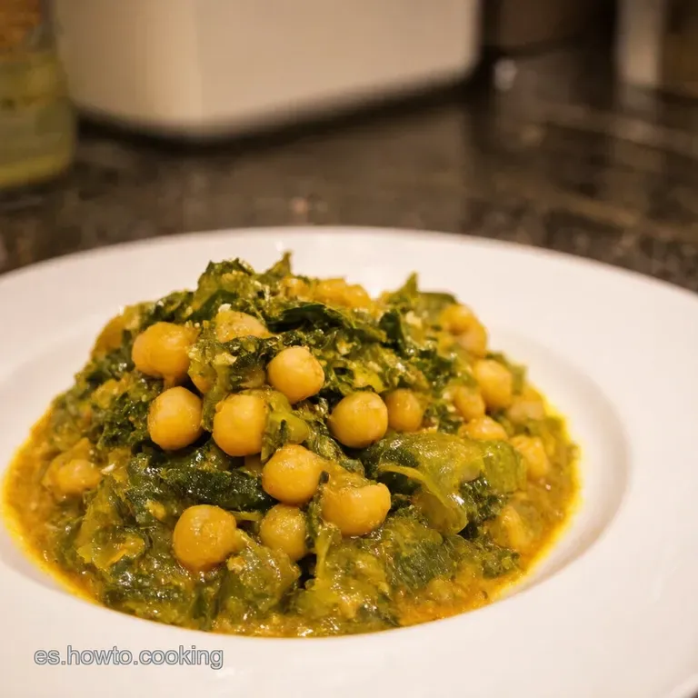 Espinacas Con Garbanzos a La Andaluza presentation