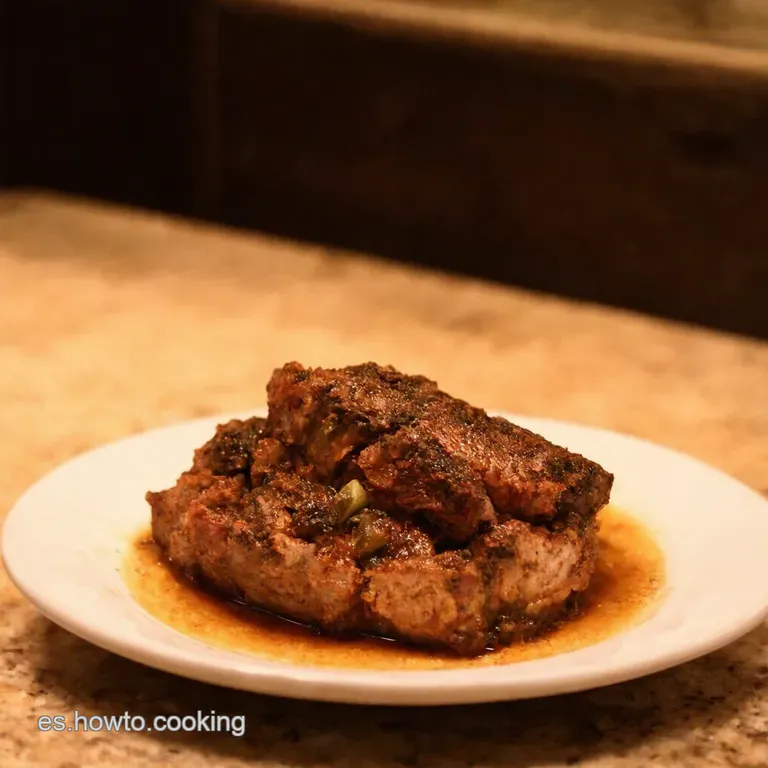 Estofado De Ternera a La Espa&ntilde;ola Receta Tradicional presentation