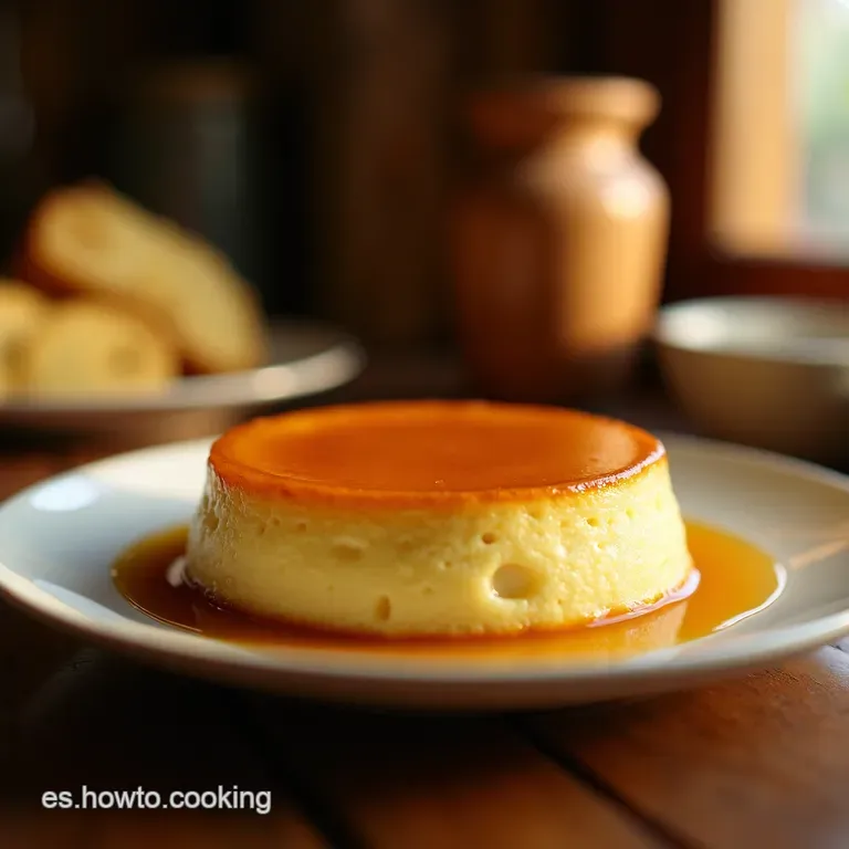 Flan De Caf&eacute; De Olla presentation