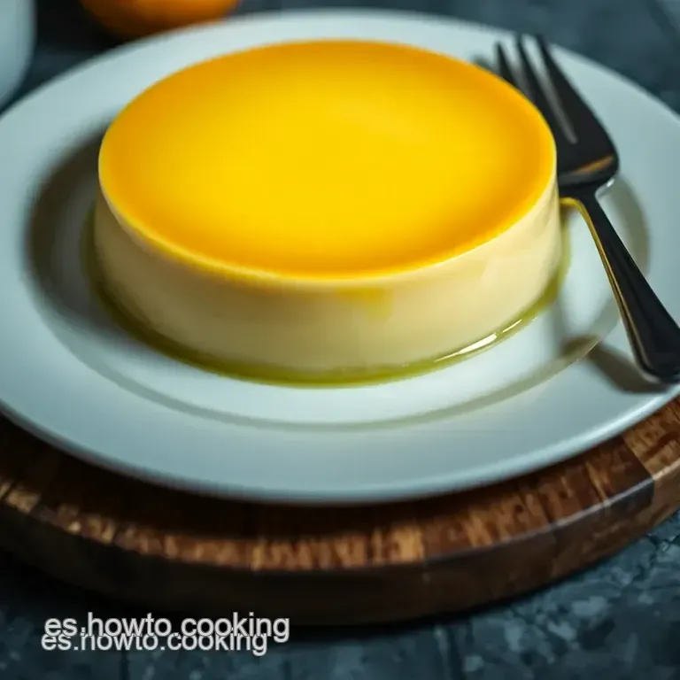 Flan De Queso Cremoso Al Estilo Alma presentation