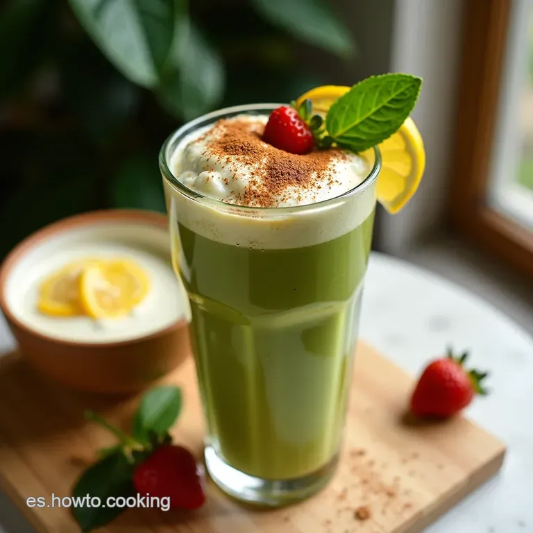 Frapp&eacute; Energizante de Caf&eacute; y Matcha