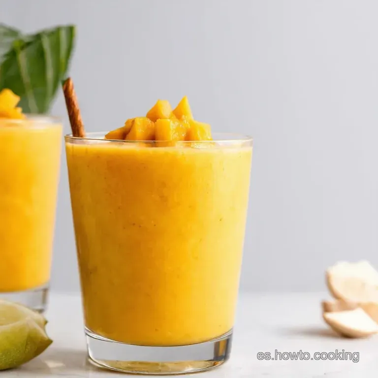 Frapp&eacute; Tropical Mango Madness with Strawberry Salsa
