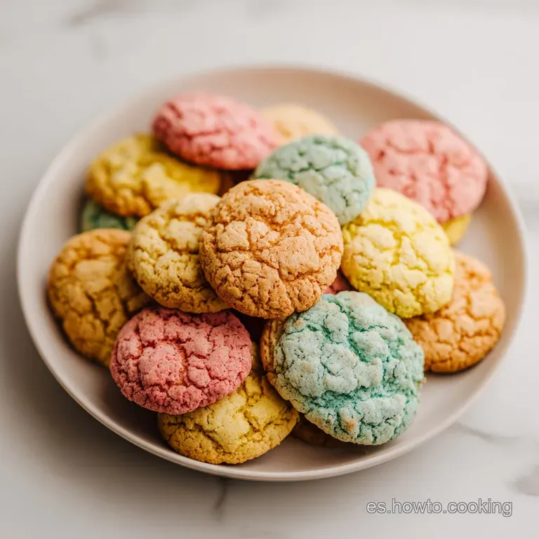 A neat stack of rustic, textured cookies on a white plate, garnished with a sprinkle of powdered sugar