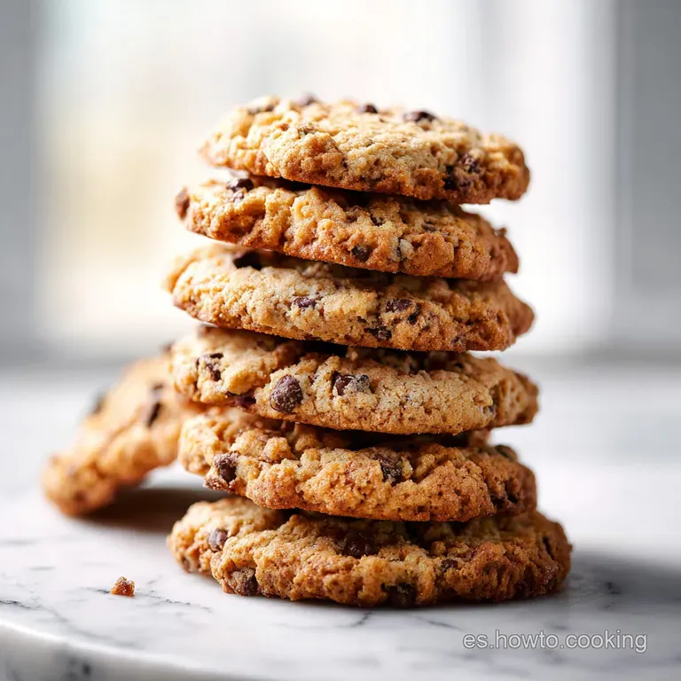 Artfully arranged chocolate chip cookies dusted with powdered sugar, a single cookie broken in half to show gooey center.