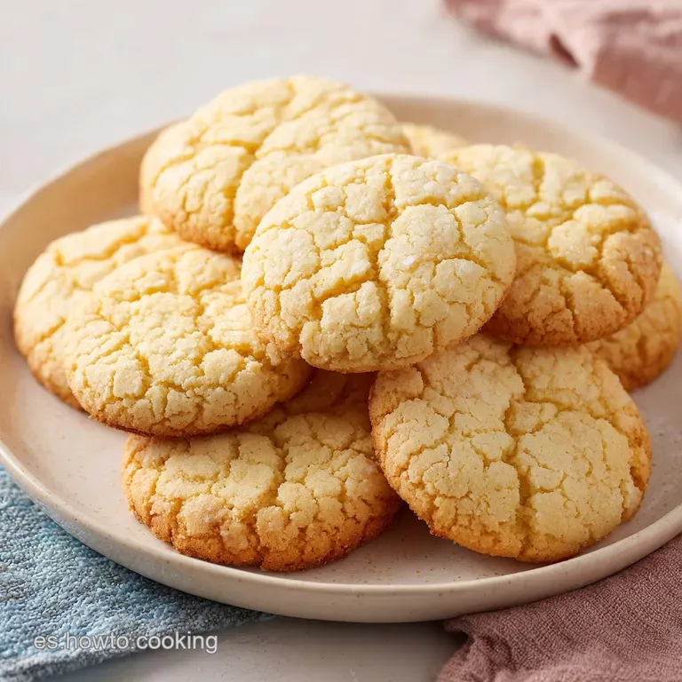 Galletas redondas amontonadas en un plato blanco minimalista, resaltando su tono tostado y textura granulada y mate.