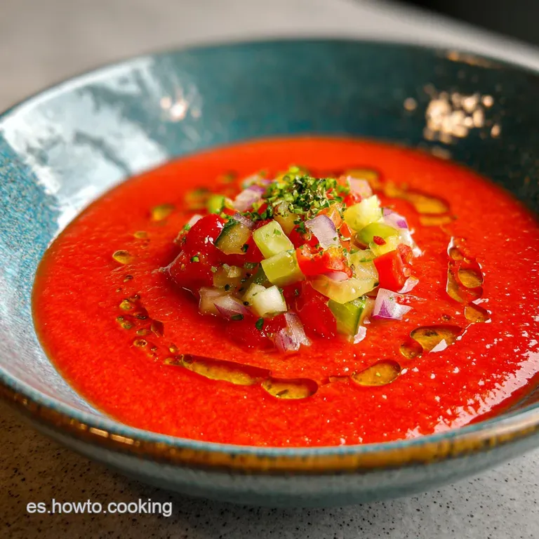 Gazpacho Andaluz Original con Thermomix: Sedoso