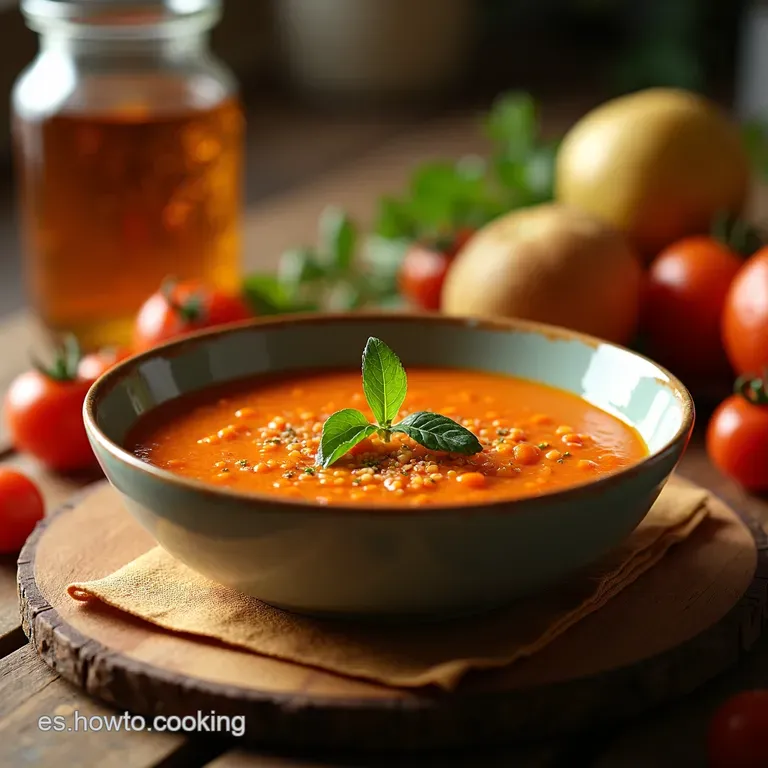 Gazpacho Andaluz El Frescor Del Verano En Un Cuenco presentation