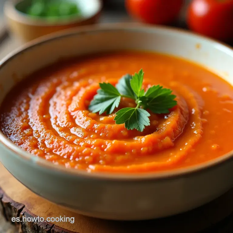 Gazpacho Andaluz presentation