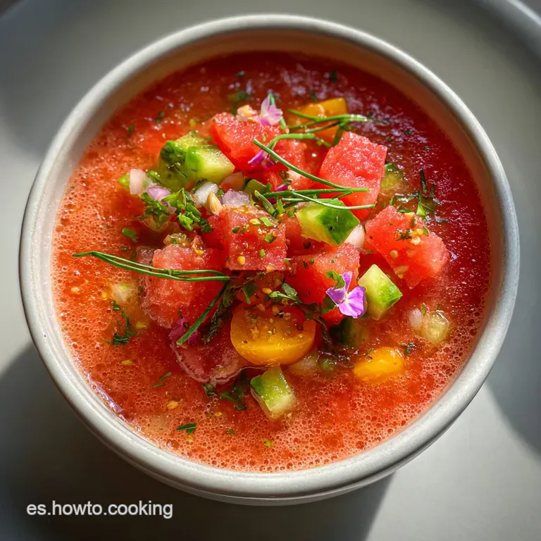 Gazpacho de Sand&iacute;a Refrescante