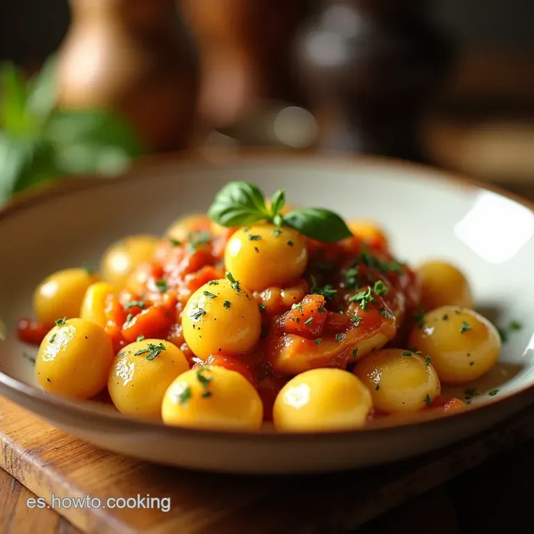 Gnocchi Bravos Al Amanecer presentation