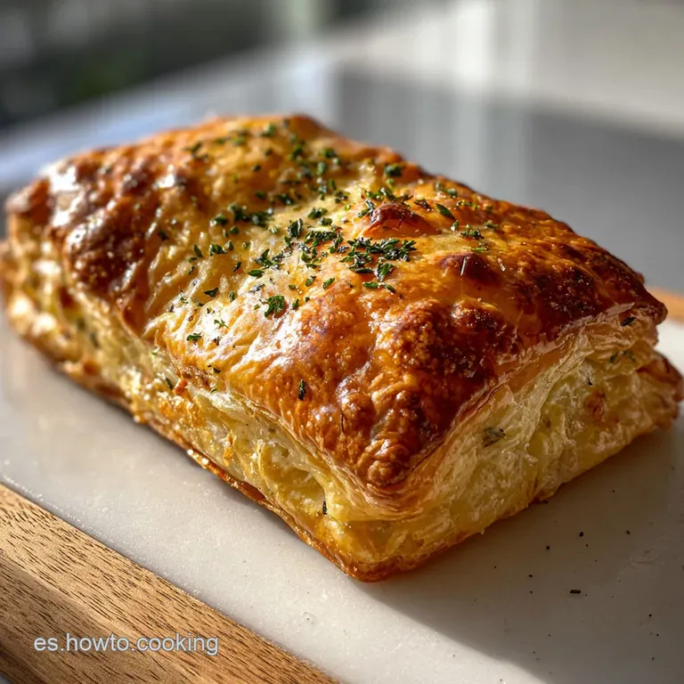 Hojaldre relleno: Cremoso de Ave y Espinacas