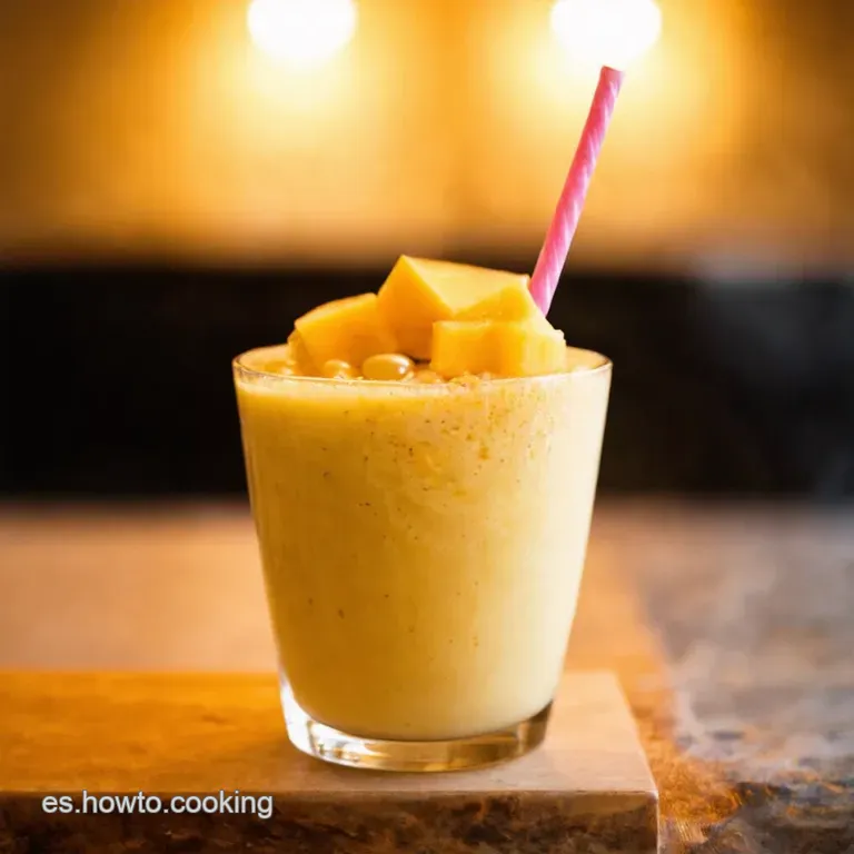 Horchata De Mel&oacute;n Cantaloupe Con Perlas Refrescantes presentation