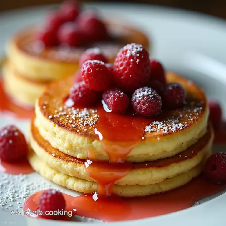 Hot Cakes de Fresa con un Toque de Vainilla y Cardamomo