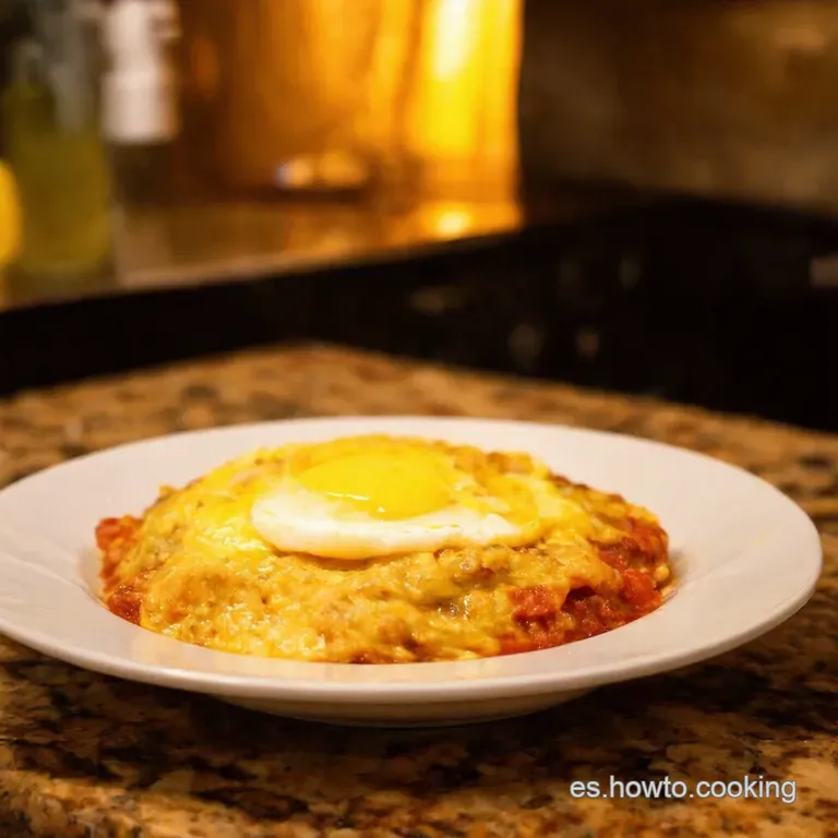 Huevos Rancheros Con Salsa De Aguacate Cremosa presentation