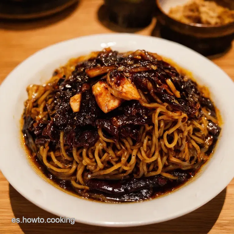 Jajangmyeon Aut&eacute;ntico Hecho En Casa El Sabor De Corea En Tu Plato presentation