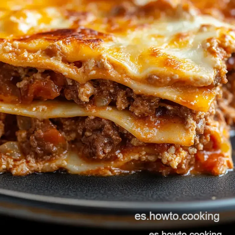 Lasa&ntilde;a De Carne Cl&aacute;sica: &iexcl;Un Abrazo En Cada Capa! presentation