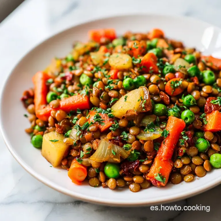 Receta Saludable y Econ&oacute;mica de Lentejas con Verduras