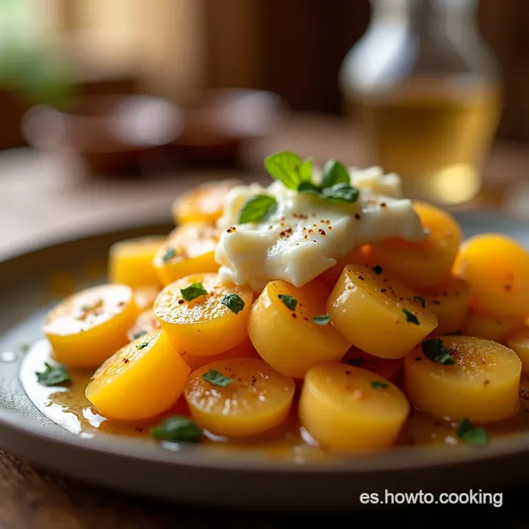 Milhojas De Berenjena Caramelizada Con Miel Y Cabra presentation