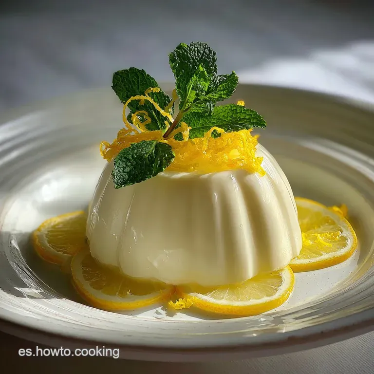 Elegant lemon mousse dessert in a stemmed glass, topped with a zest curl, showcasing the light, airy texture and vibrant c...