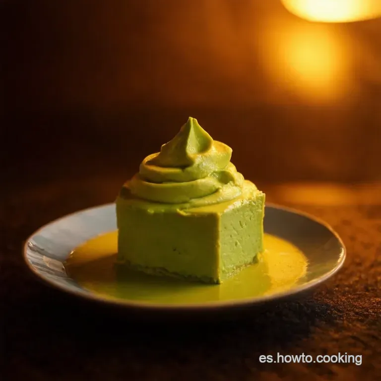 Mousse De Lim&oacute;n Y Aguacate presentation