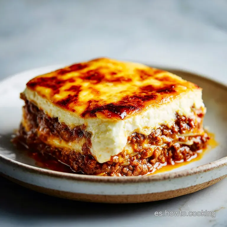 Musaka Receta Original: Cl&aacute;sica y Aterciopelada