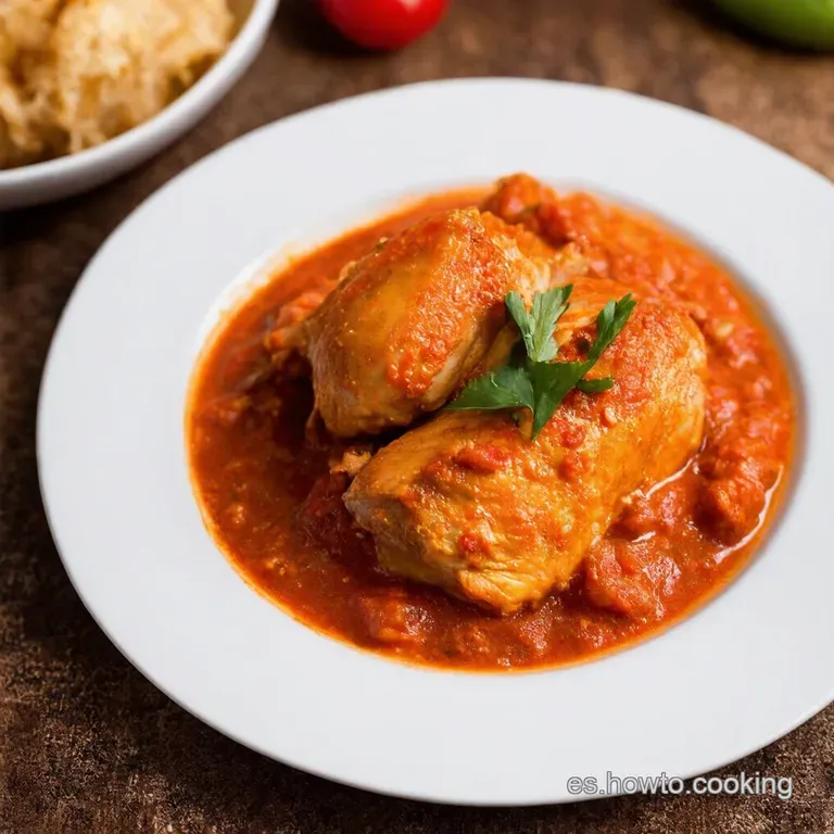 Muslos de Pollo en Salsa de Tomate Casera
