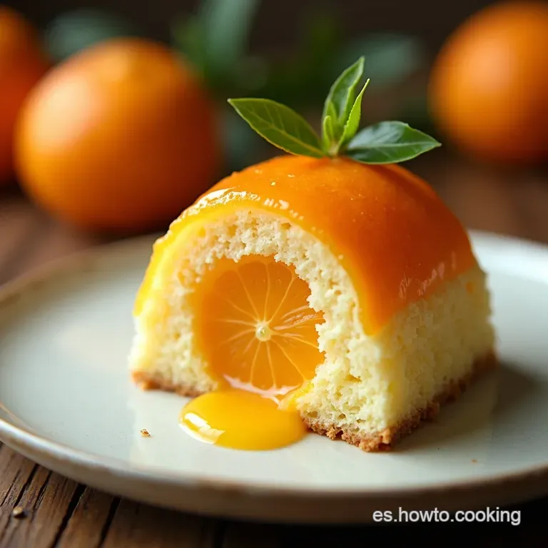 Nube de C&iacute;tricos El Bizcocho Esponjoso de Naranja que se Derrite en la Boca