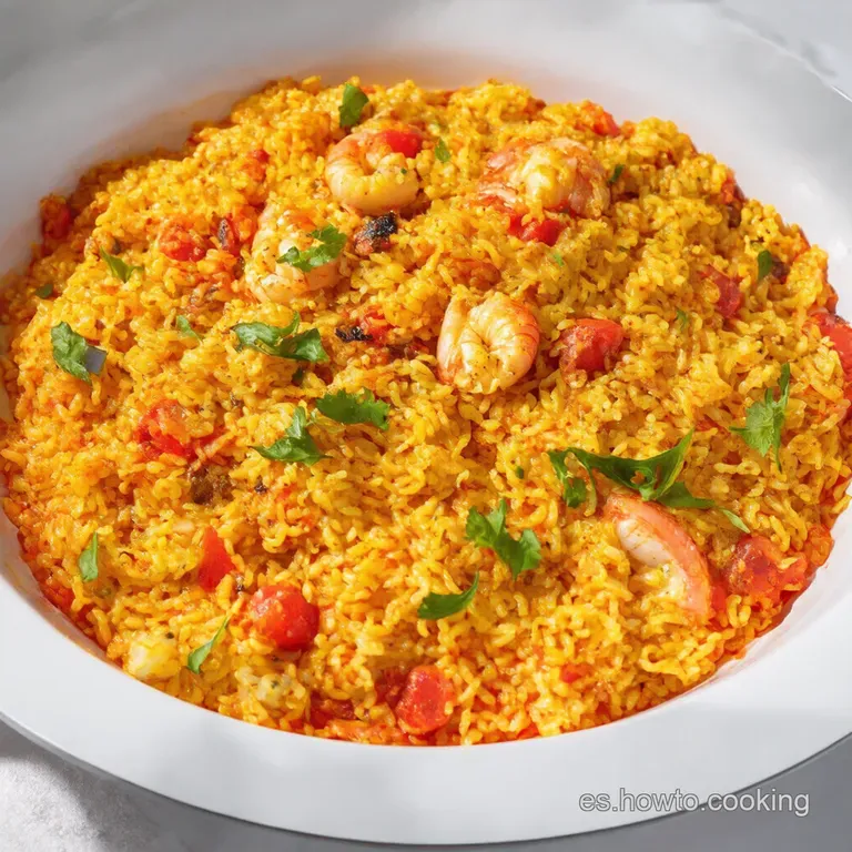Paella de Marisco al Estilo Espa&ntilde;ol: &iexcl;Un Mar de Sabores en tu Plato!