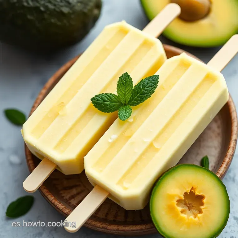 Paletas Heladas de Aguacate al Estilo Mexicano