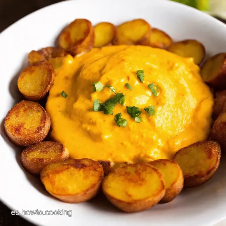 Papas Bravas con Queso Chipotle Un Bocado Picante