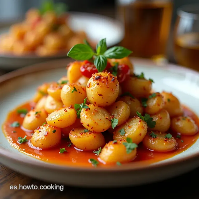 Parmentier de Patata con Pulpo a la Parrilla y Aceite de Piment&oacute;n