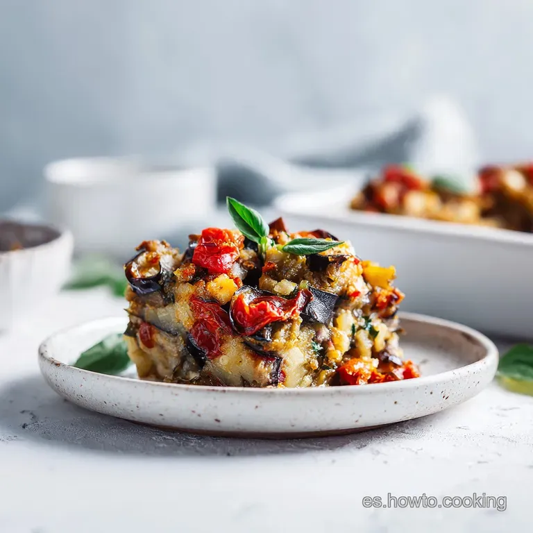 Pastel de Berenjena Firme y Sabroso