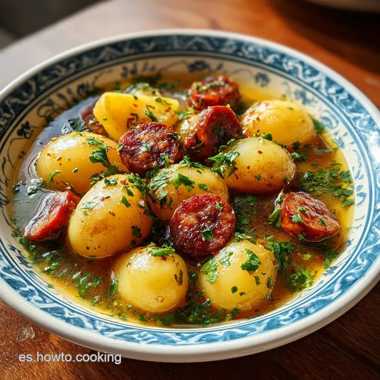 Receta de Patatas a la Riojana de la Abuela con Chorizo