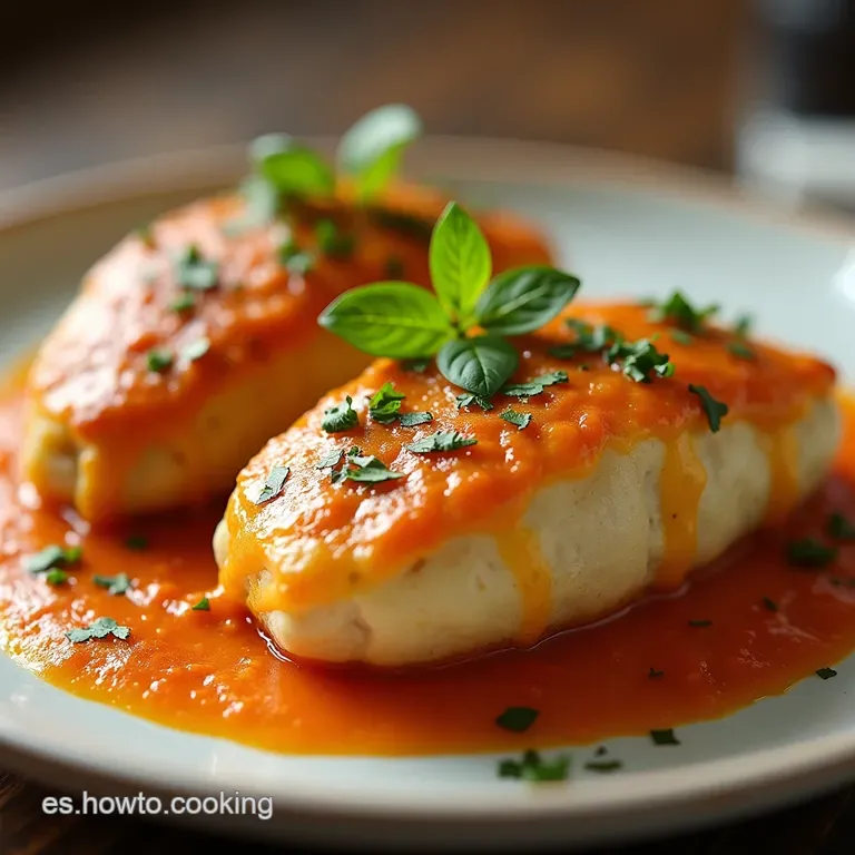 Pechugas de Pollo A la Francesa Caseras El Relleno Cremoso de Jam&oacute;n y Queso que Triunfa en la Mesa