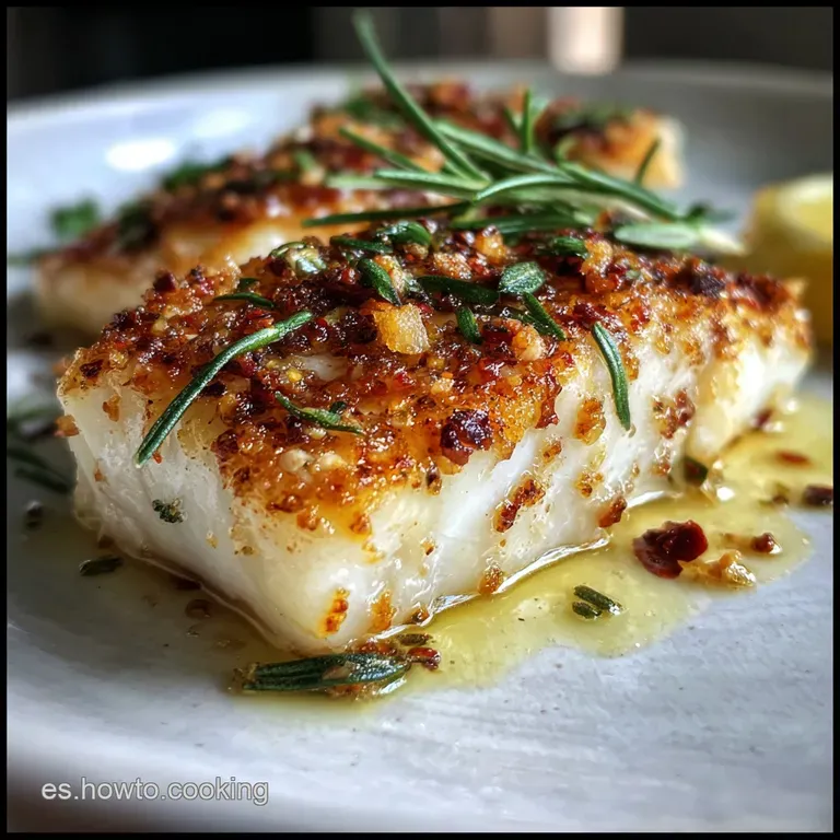 Flaky white fish fillet resting atop vibrant green asparagus spears, a lemon wedge providing a splash of sunshine on the p...