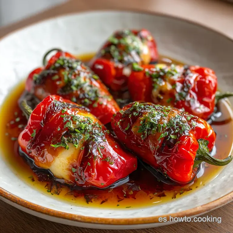 Pimientos de Piquillo Rellenos de Bacalao