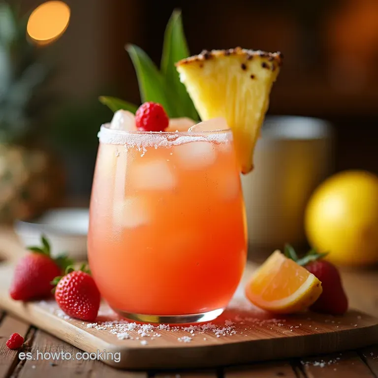 Pi&ntilde;a Colada Rosada De Ensue&ntilde;o El C&oacute;ctel O Batido Que Sabe a Verano Infinito presentation