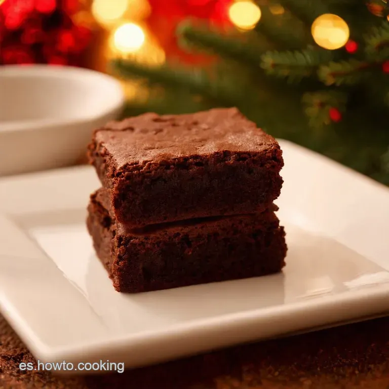 Pinitos De Brownie Navide&ntilde;os presentation