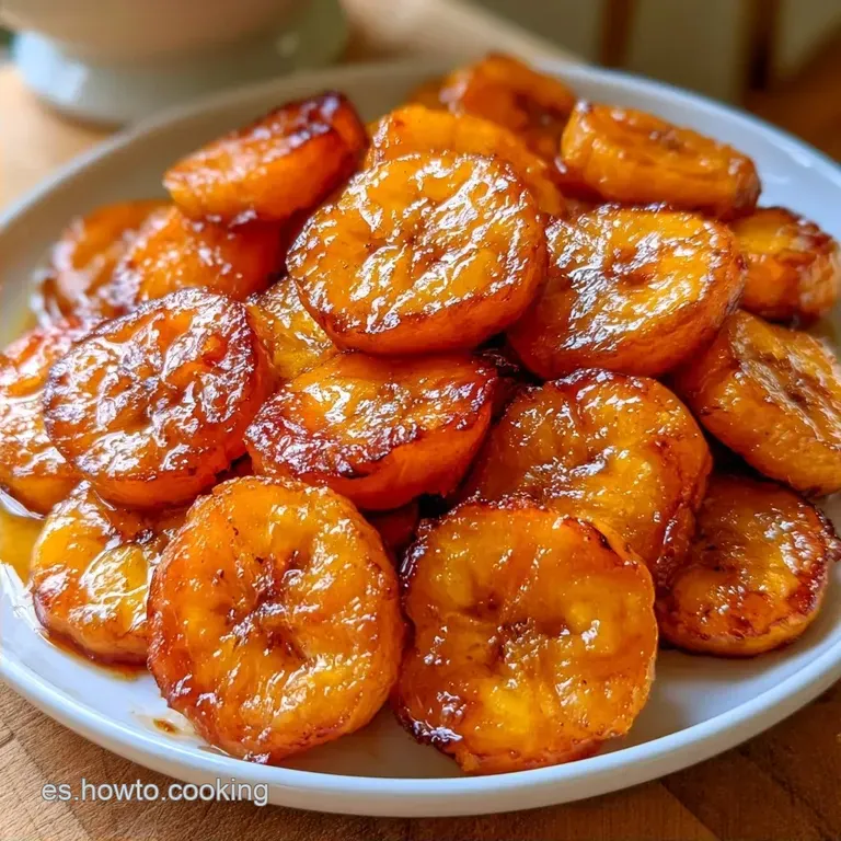 Plátanos Machos Fritos: Caramelizados