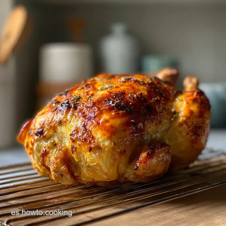 Pollo al ast: Piel Quebradiza y Carne Tierna