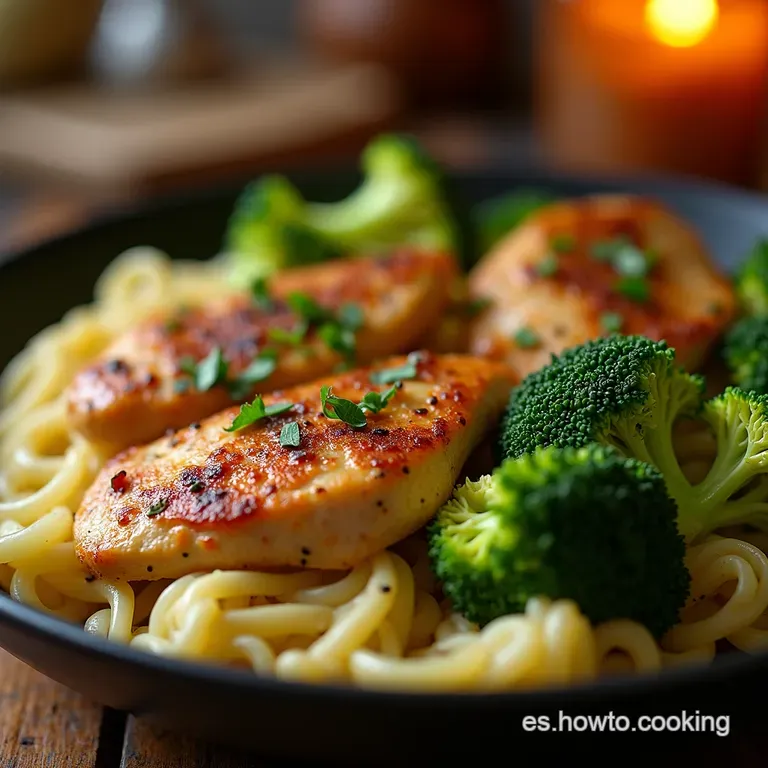 Pollo Con Br&oacute;coli Al Estilo Oriental presentation