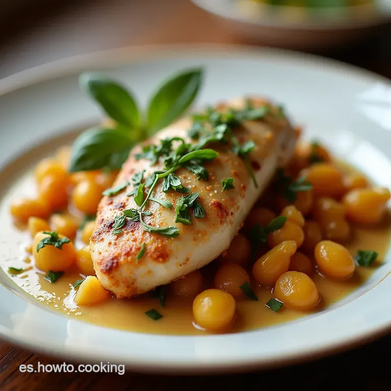 Salteado de Pollo De la Abuela con Espinacas a la Crema Crujiente de Tocino y Bosque de Champi&ntilde;ones