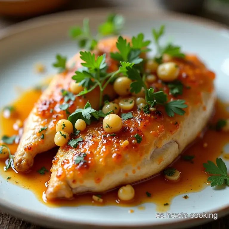 Pollo Cremoso a las Finas Hierbas con Salsa Sedosa de Almendras