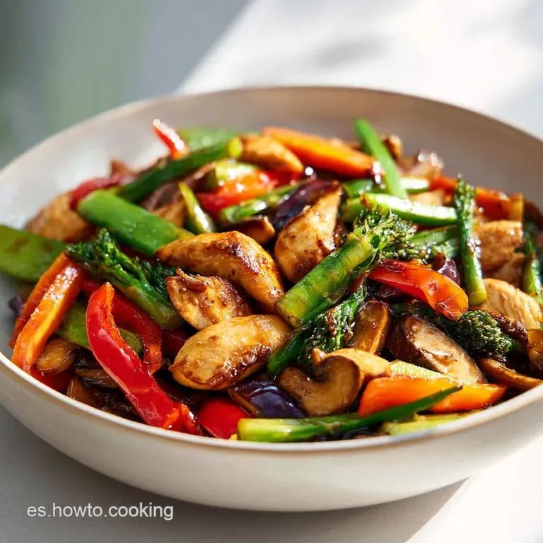 Idea de Comida F&aacute;cil con Pollo y Verduras