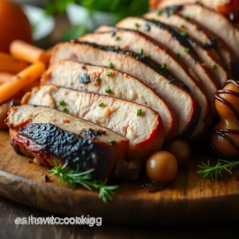 Porchetta Crujiente Al Horno: Un Fest&iacute;n Italiano En Tu Mesa presentation